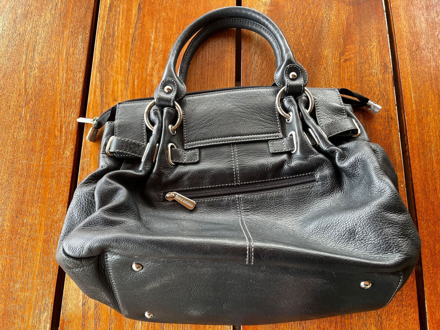 Borse da donna: Original HEXAGONA Lederhandtasche – Schwarz – Usato da Bözberg venduto da sojana 3
