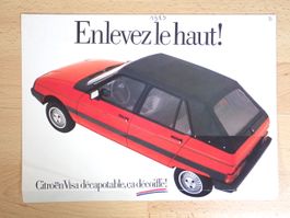 Citroen Visa décapotable - Prospekt Frankreich 3.83 - S046