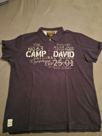 Camp David Poloshirt, Herren, Dunkelblau, Sommer Sale XXL