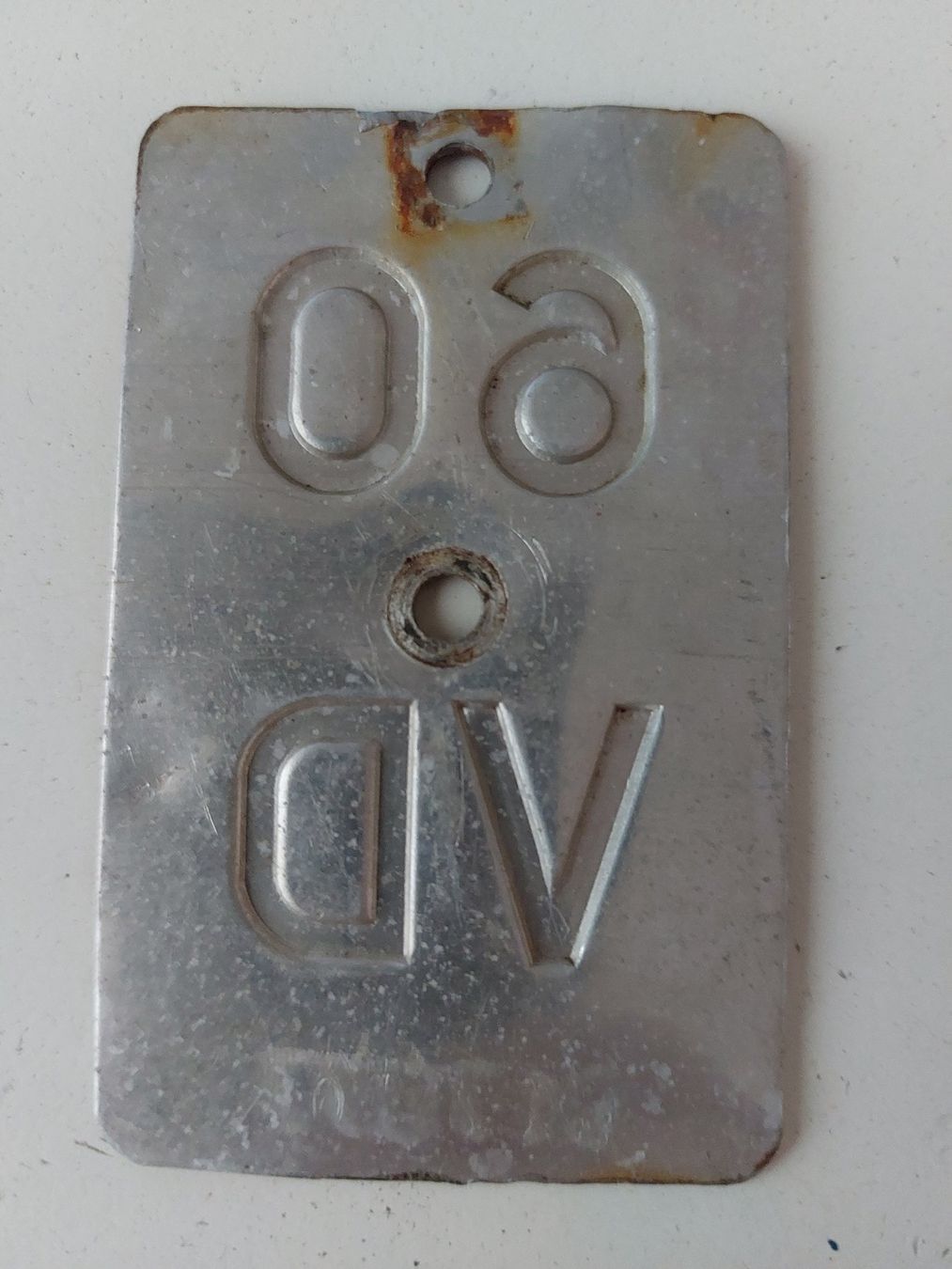 Sachs Insegne: Velonummer VD 60 plaque Velo – Usato da Schenkon venduto da Uhu007 1