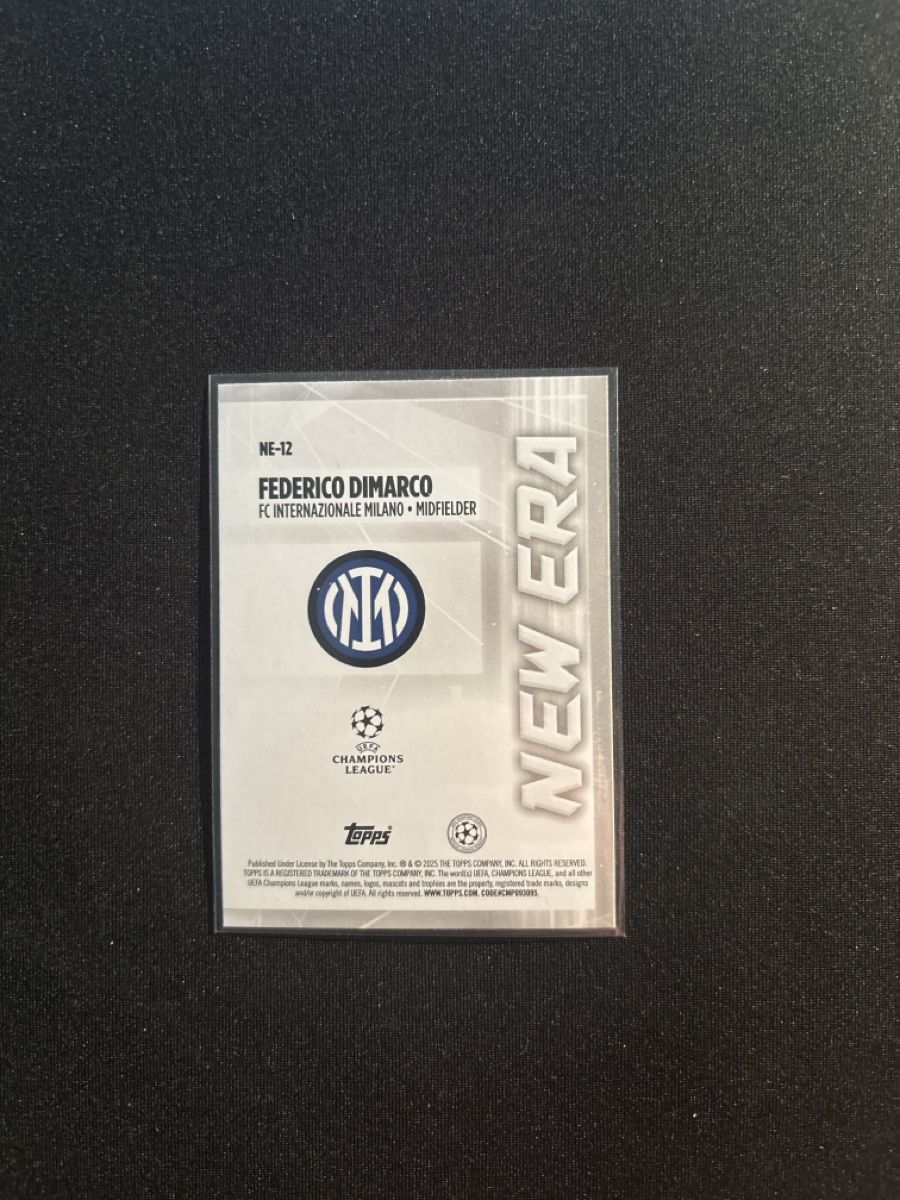 Topps Carte collezionabili: Federico Dimarco - Inter Mailand - New Era - CL – Usato da Kaiseraugst venduto da Baum_12 1