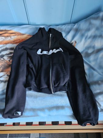 Hoodie noir zippé LOCKD
