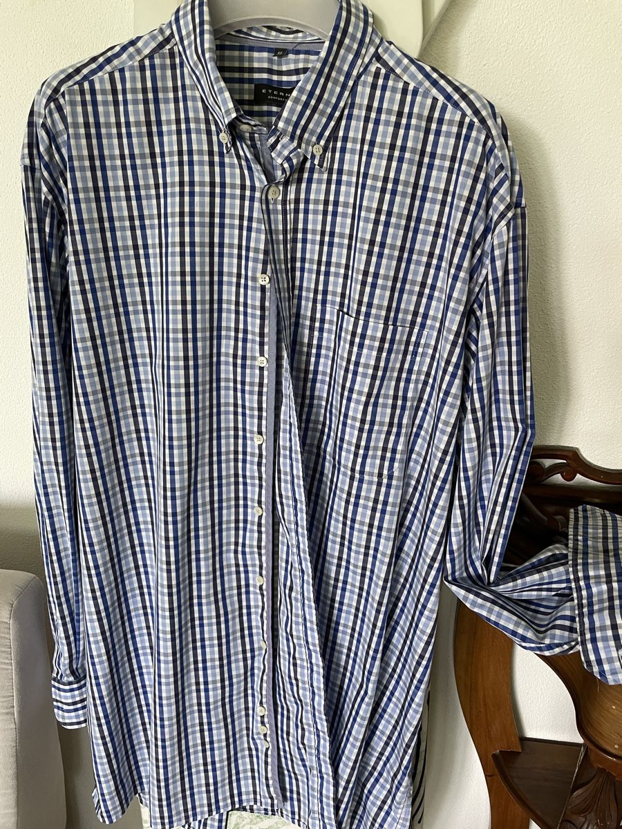 Camicie: Herren Hemd blau karriert Gr 46 – Nuovo (secondo la descrizione) da Emmenbrücke venduto da Ladyboutique 3