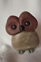 Eule Figur Naturstein Handgemacht und wunder schön siehe 