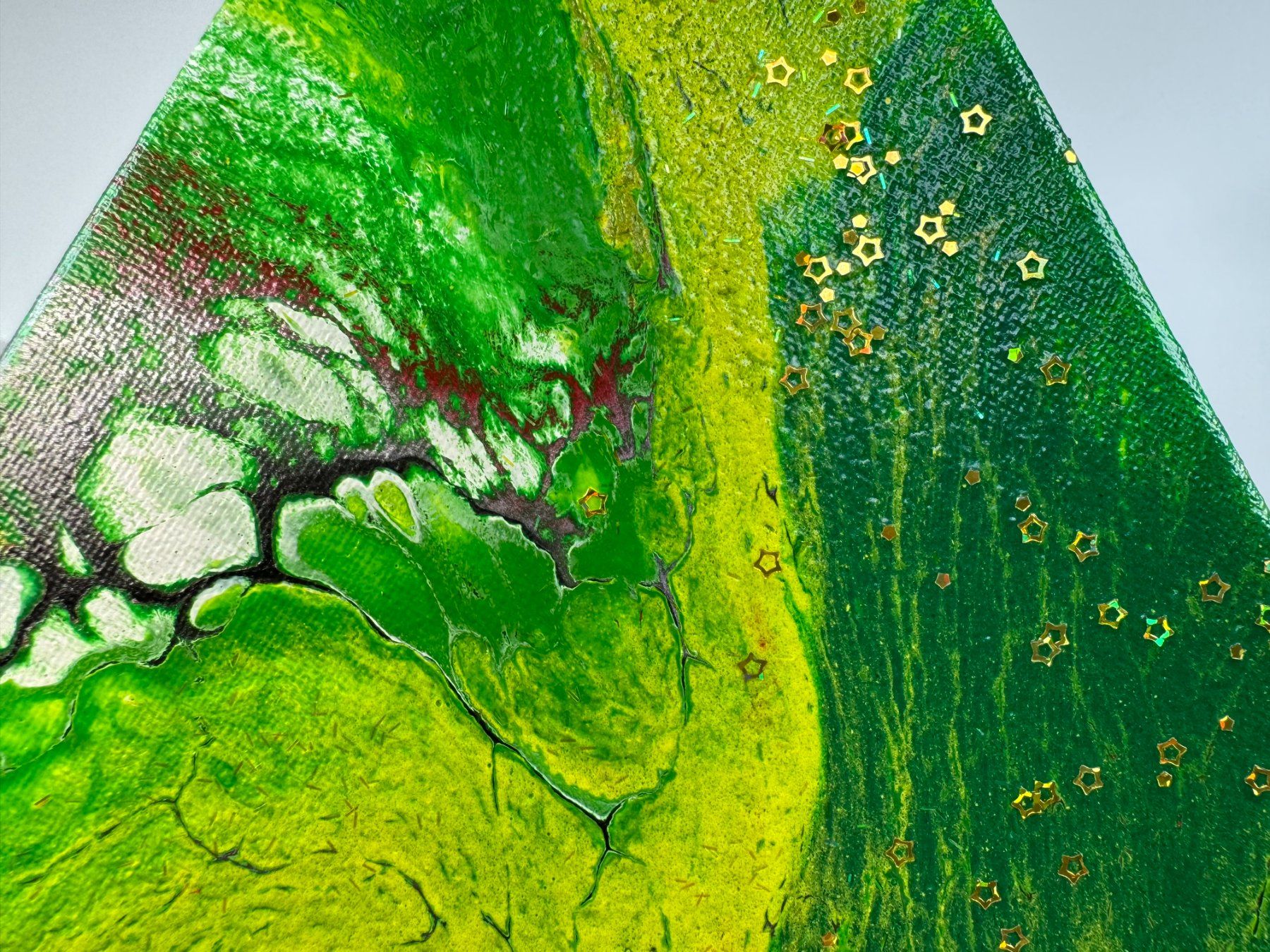 Dipinti: Acryl-Flüssigmalerei, Dreieck – Usato da Schlieren venduto da MayaSheng1983 1