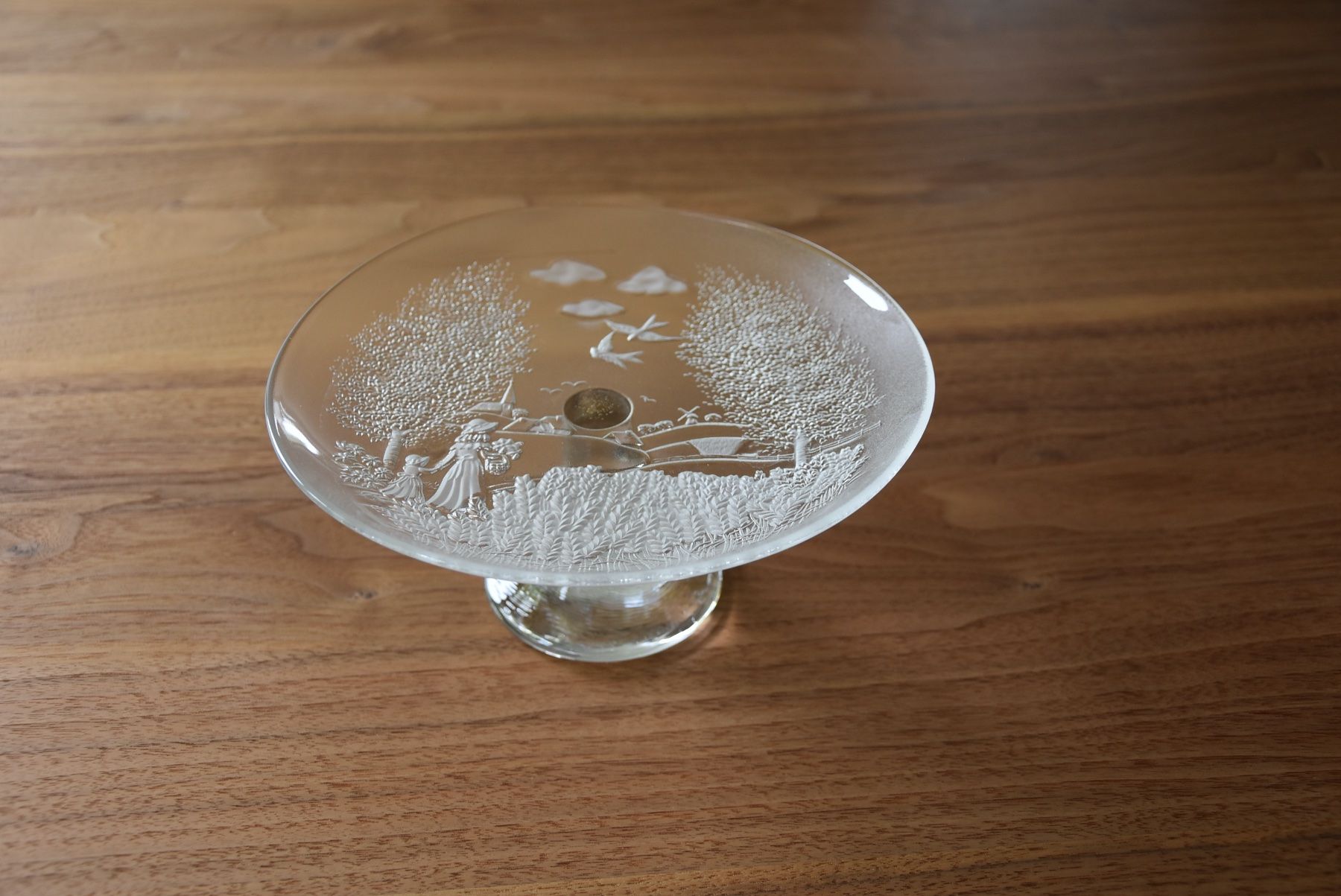 Piatti: Wunderschöner Konfektteller Glas – Nuovo (secondo la descrizione) da Münsingen venduto da Sternsaphir64