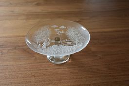 Wunderschöner Konfektteller Glas