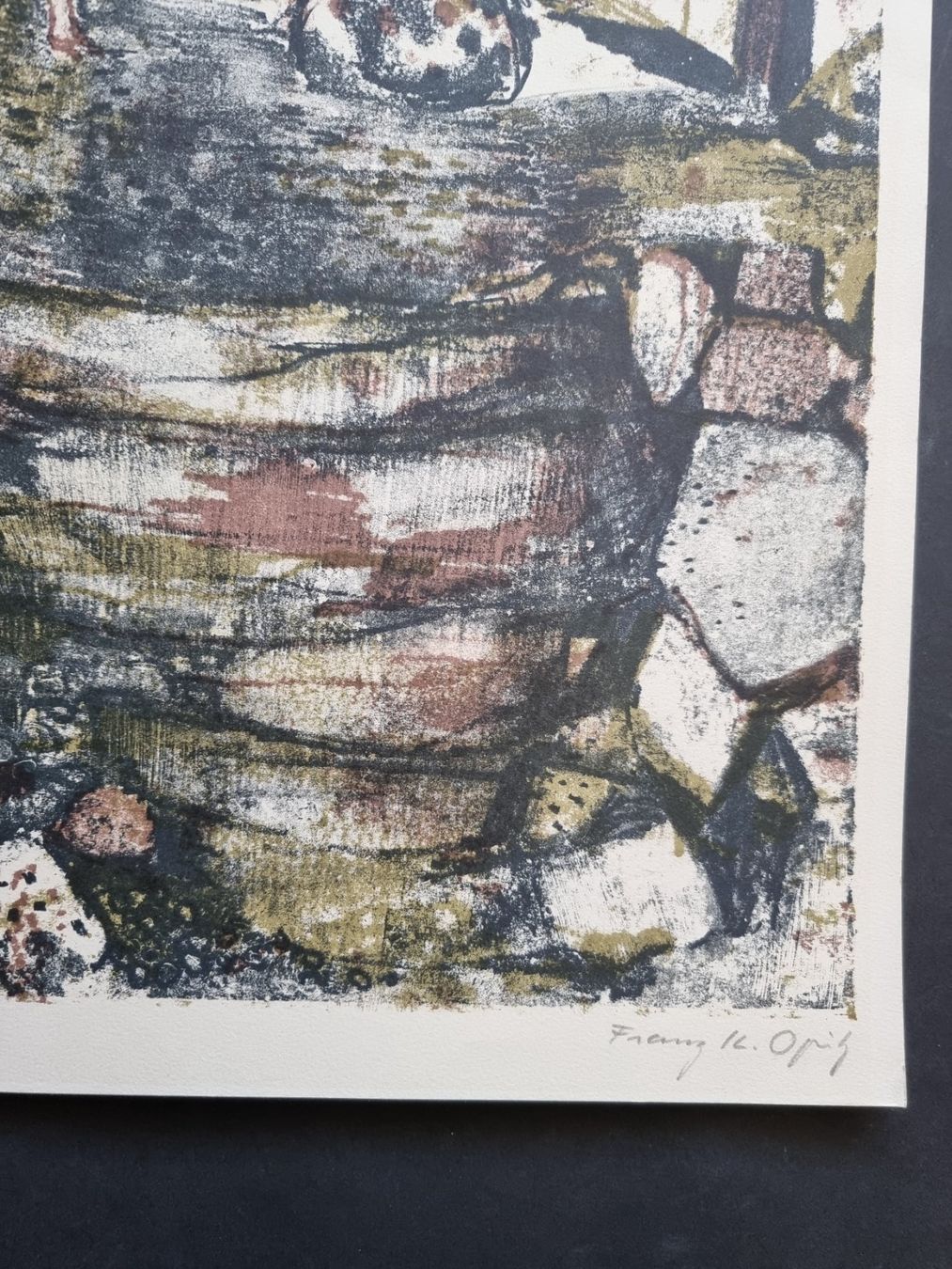 Grafica & Litografie: FRANZ K. OPITZ LITHOGRAPHIE SIGNIERT NUMMERIERT – Usato da Gersau venduto da grafik-kunst 3