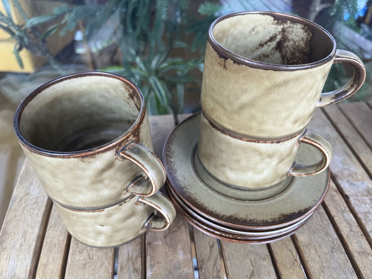 Tazze: 4 grosse Kaffeetassen, Sahara Langenthal – Usato da Wila venduto da Fritz-Wila 1