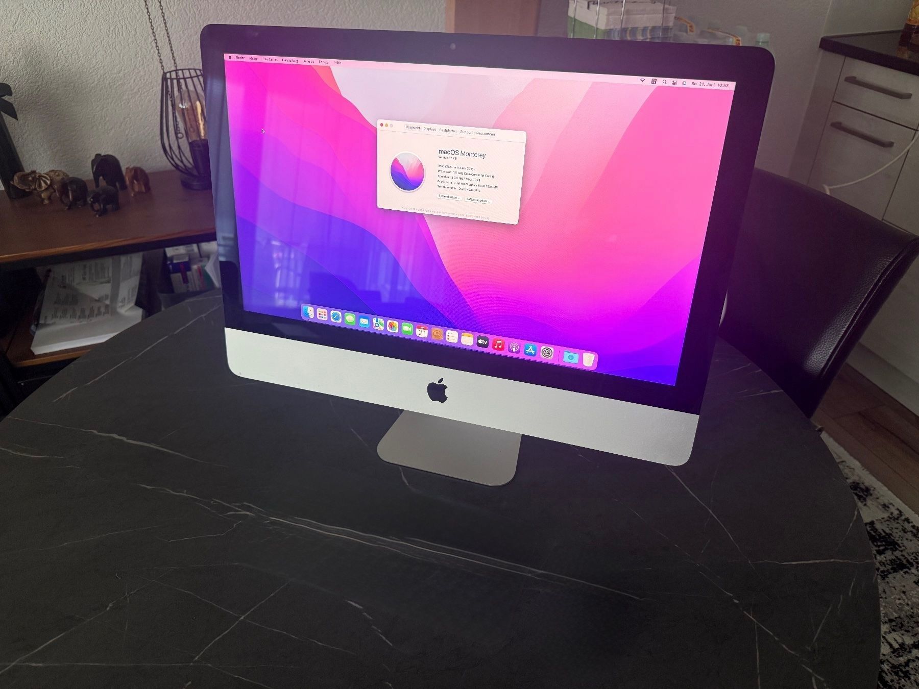 Apple PC: iMac 21.5 JG.2015 mit macOS Monterey – Usato da Hausen AG venduto da piccadilly62