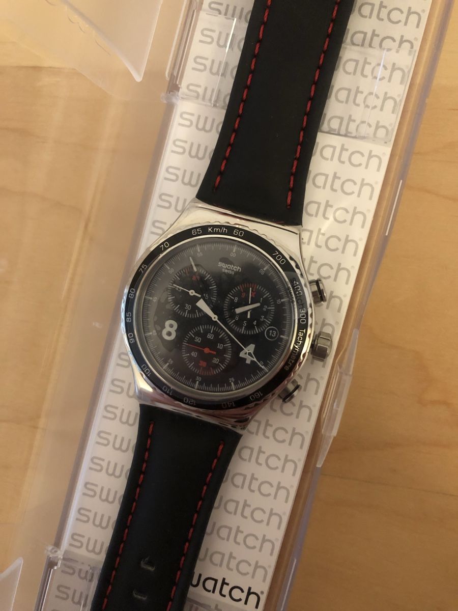 Swatch Uhren: Swatch Chrono "Blackie" – Neu (gemäss Beschreibung) aus Biel/Bienne von heureuxsansrien 1