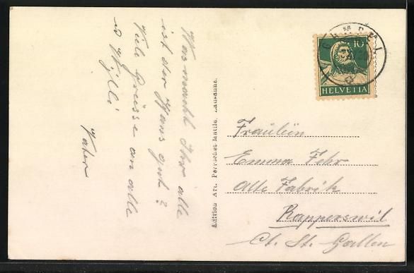 Cartoline postali: Visp, Panorama mit Lötschbergbahn und B – Usato da Berlin venduto da bartko-reher 1
