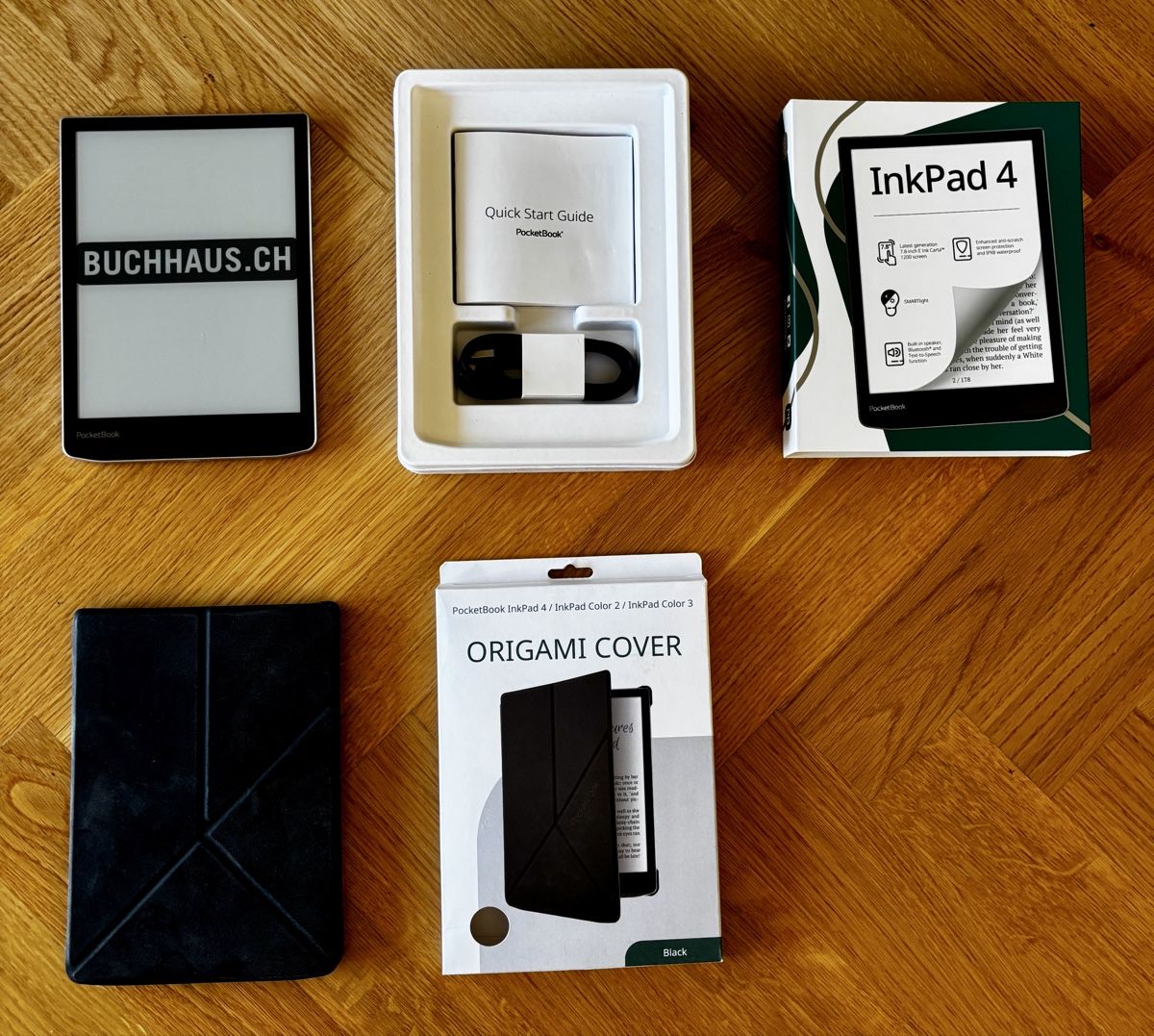 Tablet PC: PocketBook InkPad 4 E-Reader mit Origami Cover neuwertig – Neu (gemäss Beschreibung) aus Zürich von Harrier12 1