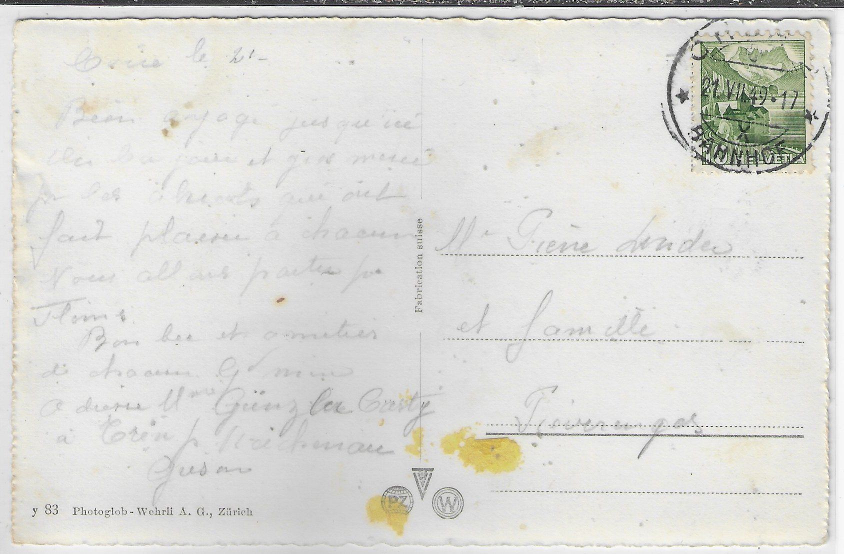 Cartes postales: Chur - Generalansicht – D'occasion à Ettingen par Kartenplanet 1