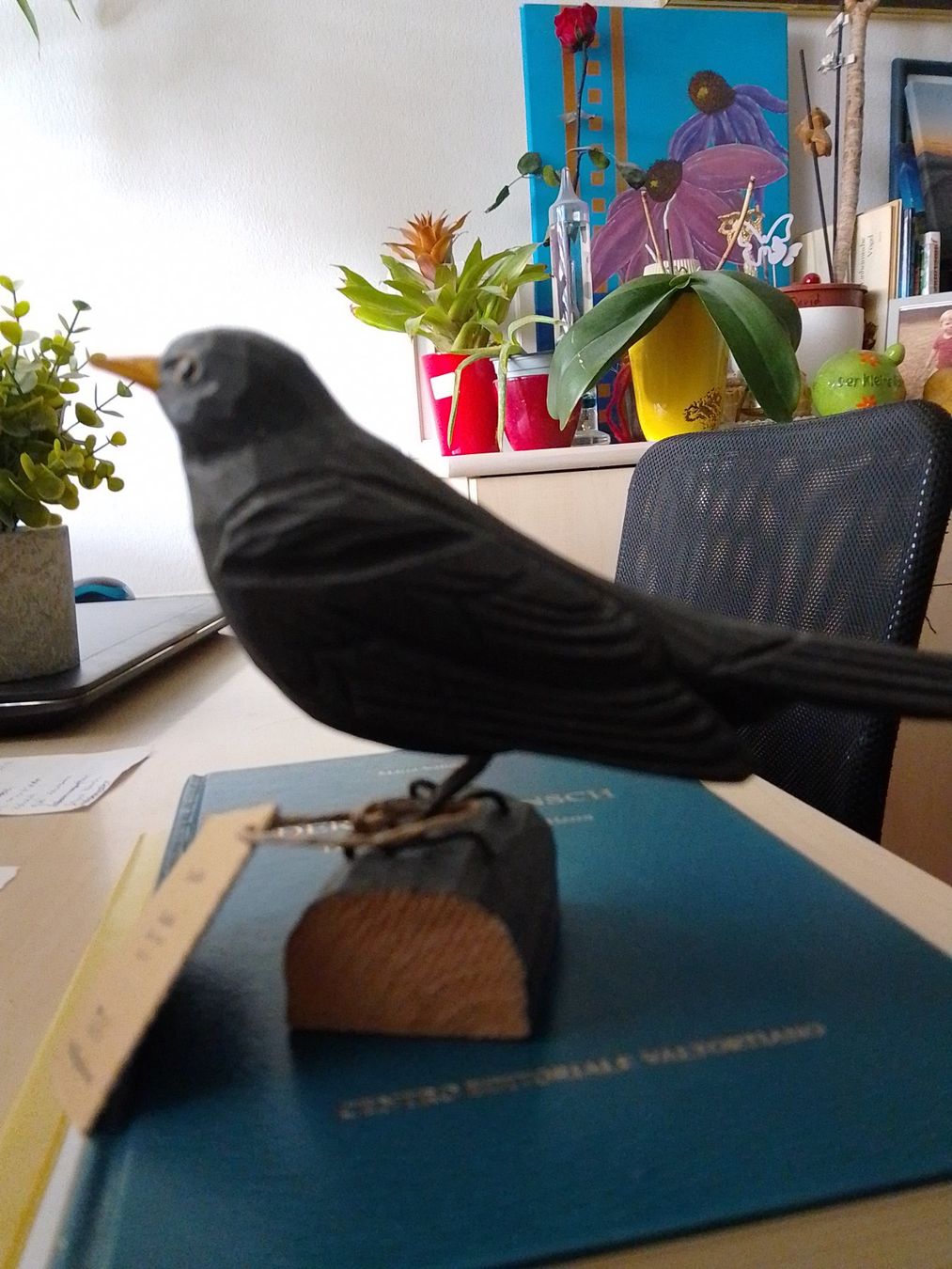 Statuette: Amsel holzgeschnitzt – Nuovo (secondo la descrizione) da Weinfelden venduto da PaterPio1968