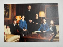 Postkarte Fuerstenhaus Liechtenstein Hans Adam Familie gu...