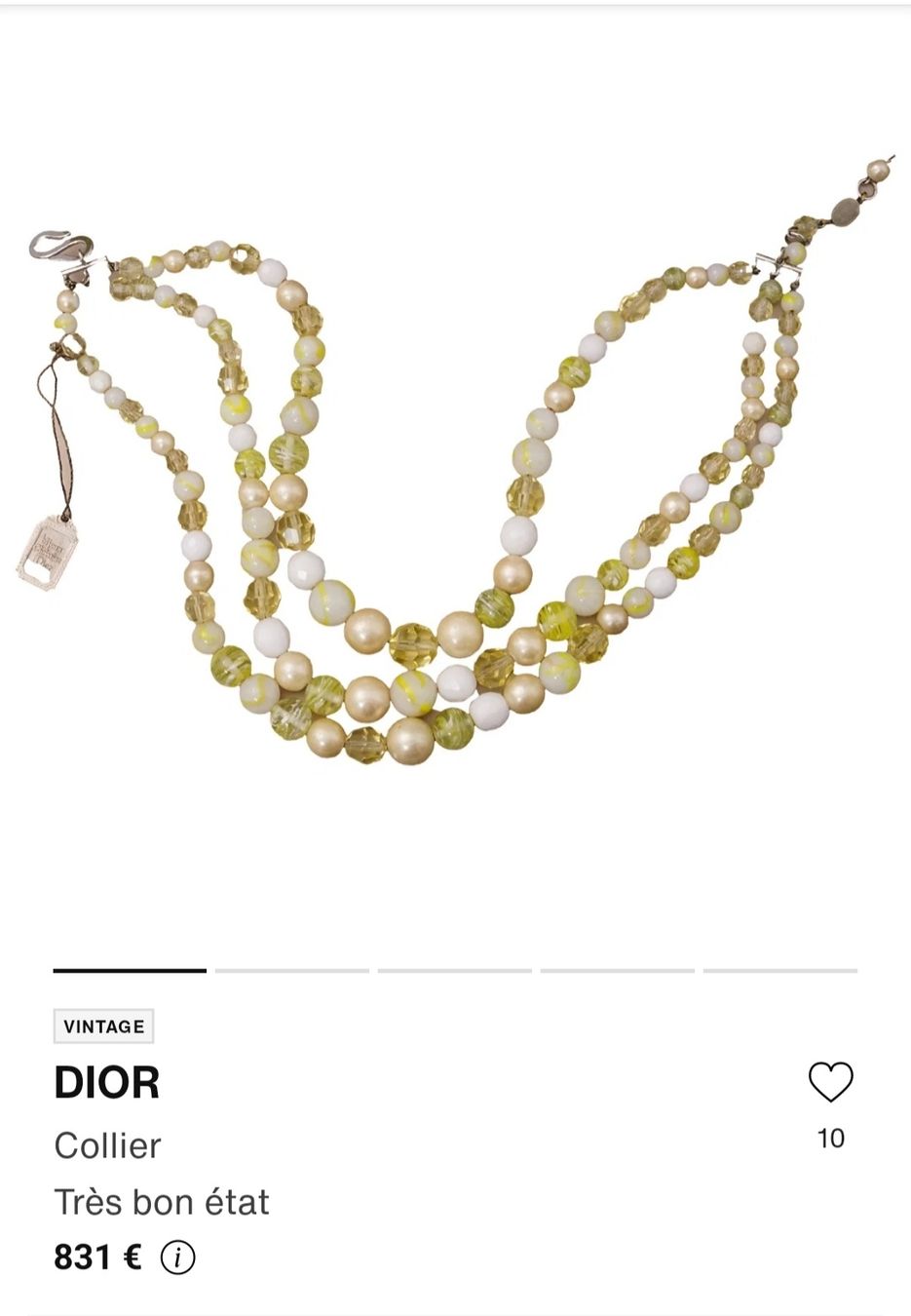 Dior Catenine: Collier 3 rangs Christian Dior 1958 – Usato da Chêne-Bourg venduto da chsandra34 9