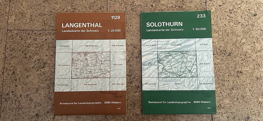 Landkarten & Atlanten: Schweizer Landkarten Preis pro Stück – Gebraucht aus Itingen von Haefi 1