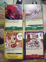 One Piece Sammelkarten 4er Set Japanisch guter Zustand