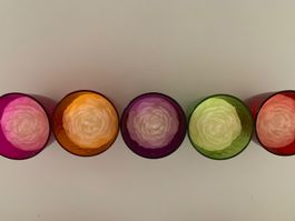 Duftkerzen Kerzen im Glas Blumen Dekoration