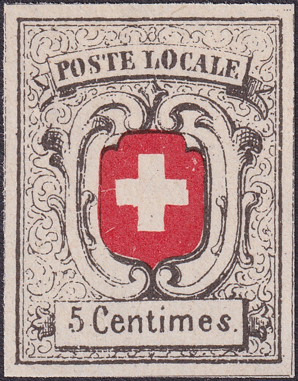 Alle Briefmarken: NEUENBURG, Nr.11 ungestempelt, Replik von Peter Winter. – Gebraucht aus Sursee von Luzernerraute