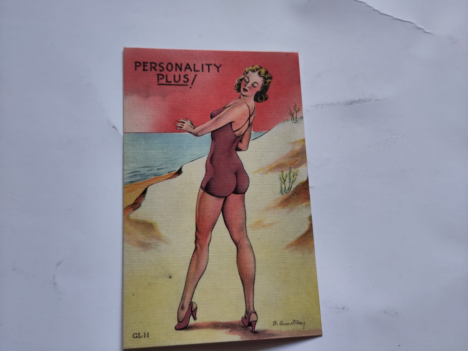 Cartes postales: Pinup-Postkarte USA, 1945 – D'occasion à Schaffhausen par RolfMeister