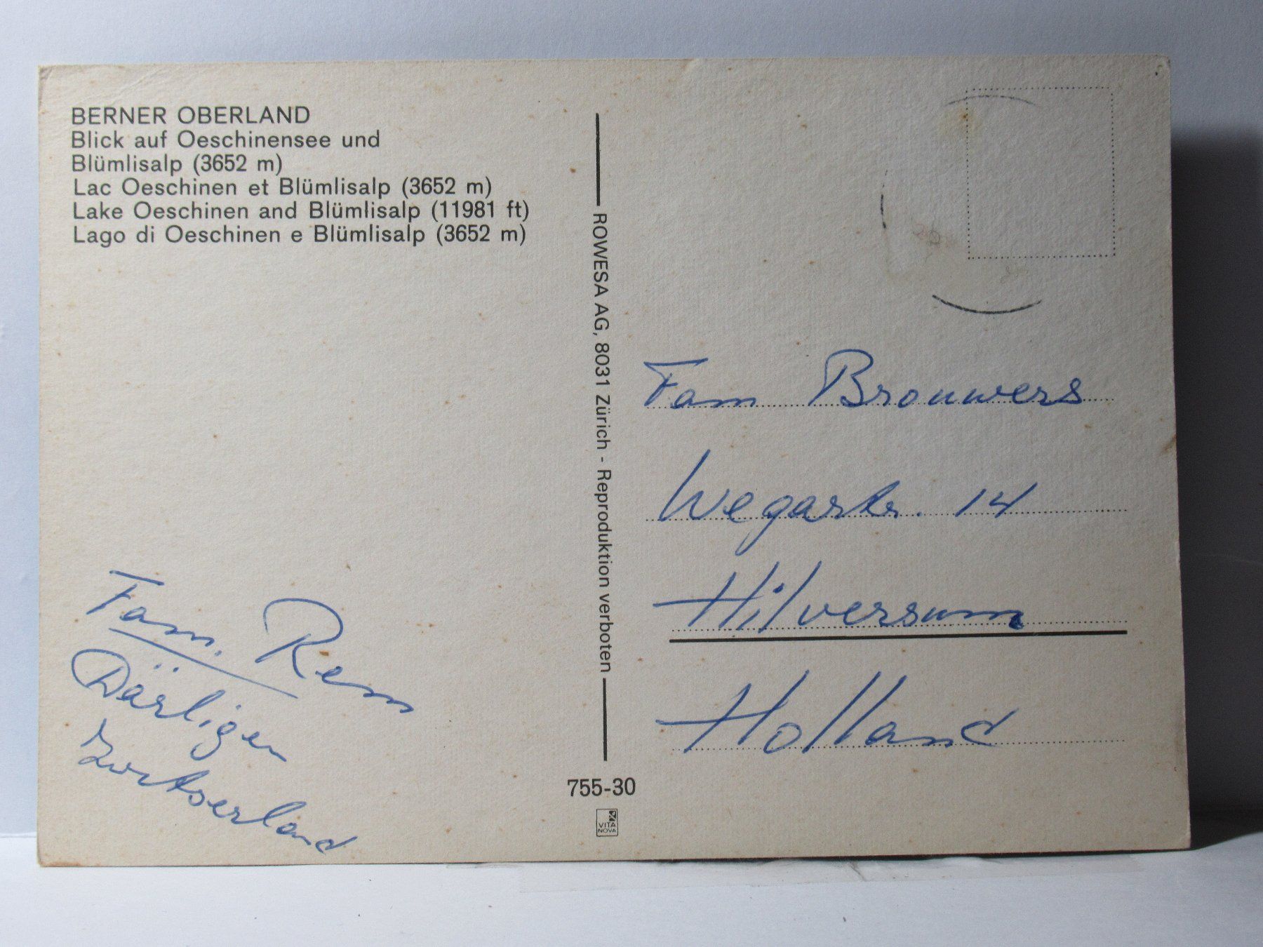Cartes postales: Restaurant Oeschinensee – D'occasion à Grenchen par Bluemchen1900 1
