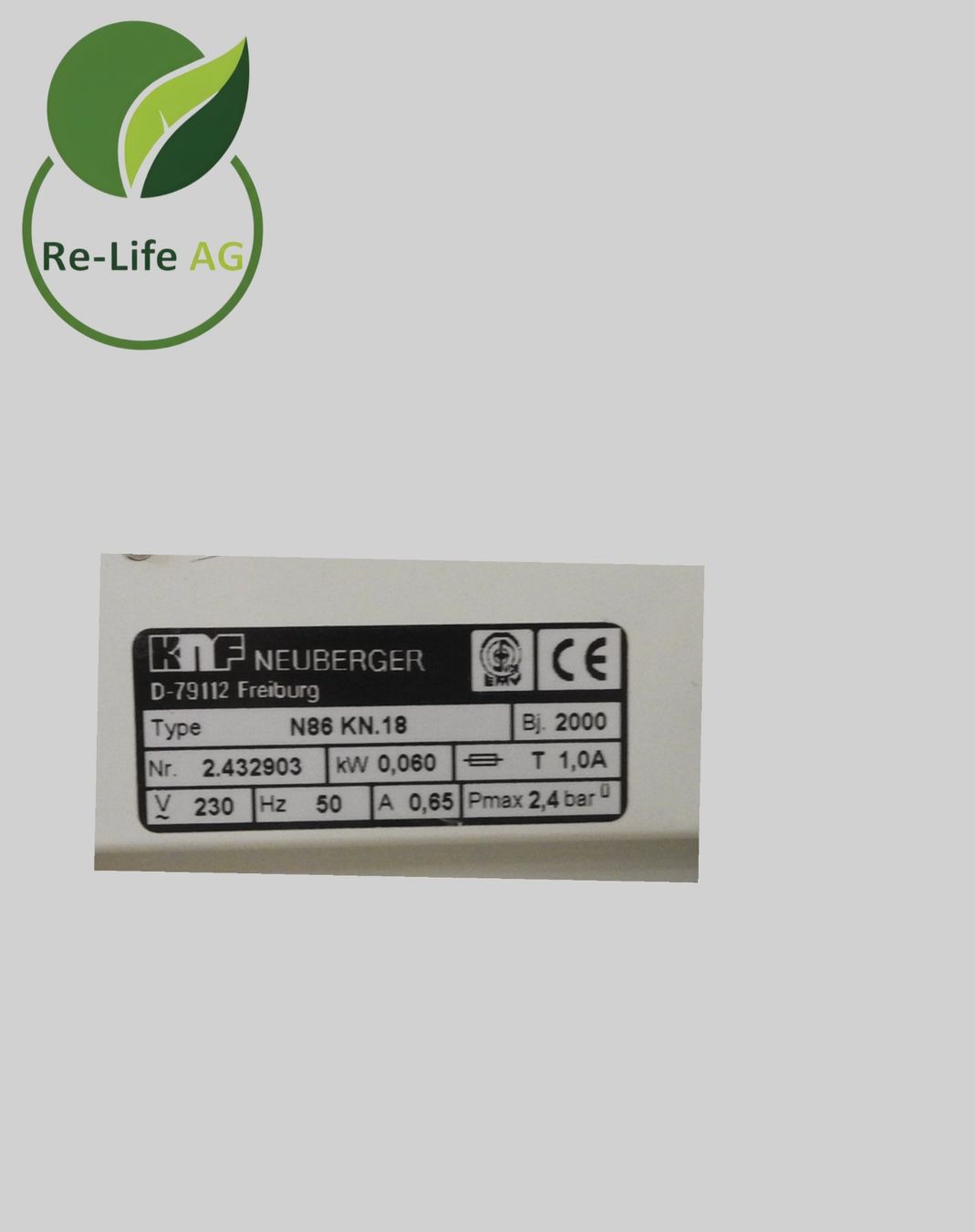 Alle Maschinen: KNF Neuberger | Laboport N86 KN.18 | Vacuum Pump/Compressor – Gebraucht aus Reinach BL von Re-LifeAG_Labor 5