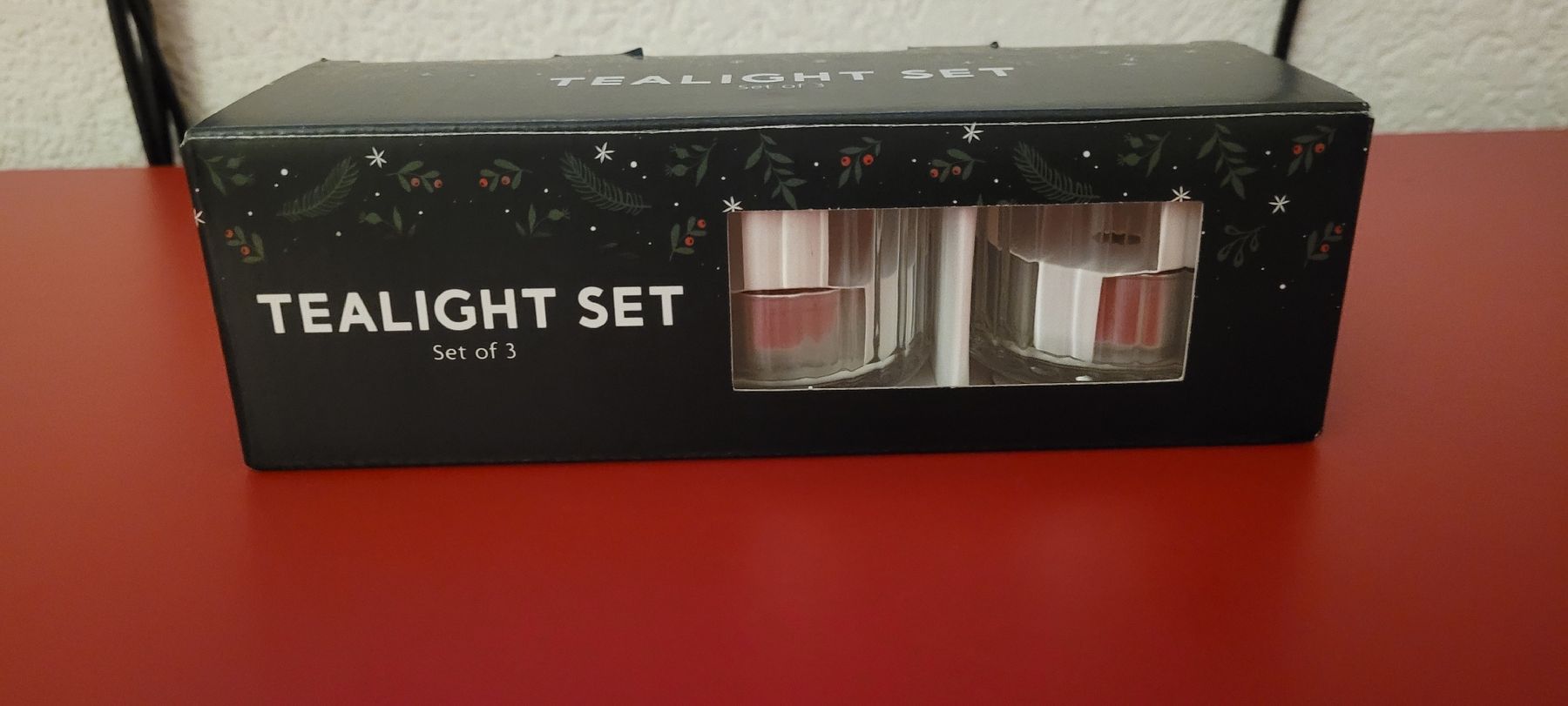 Candele: 3er Set Teelichtglas Kerzengläser – Nuovo e nell'imballaggio originale da Schwyz venduto da Vesparider01