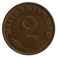 Deutschland - 2 Reichspfennig - 1936 - D