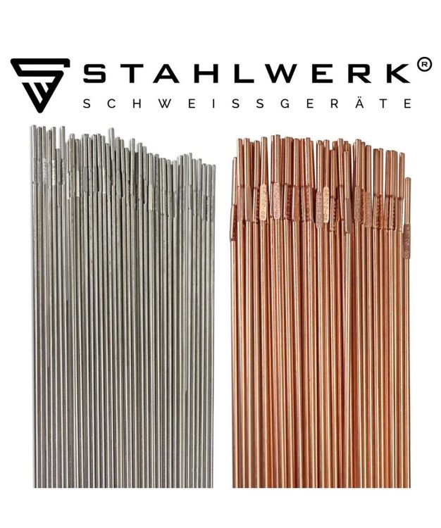 STAHLWERK WIG Schweißstäbe ER70S-G3 - 1,6mm X 500mm - 2kg Packung Mit Aufbewahrungsbox