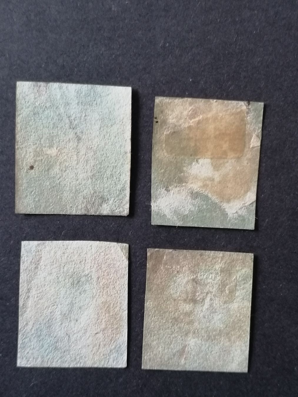 Alle Briefmarken: 4mal One Penny red 1841  – Gebraucht aus Happerswil von tschergi 1