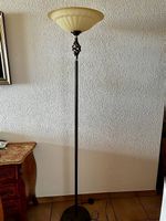 Ständerlampe Eisen und Glas
