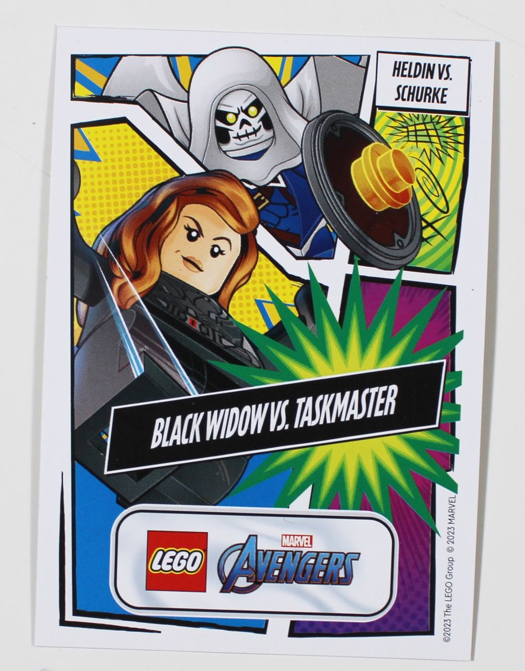Marvel Carte collezionabili: LEGO MARVEL LE24 BLACK WIDOW & TASKMASTER Trading Card 2023 – Nuovo (secondo la descrizione) da Brüttisellen venduto da Collector-Corner 1