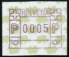 ATM 25 schwarz Abart Ziffernbruch ** postfrisch