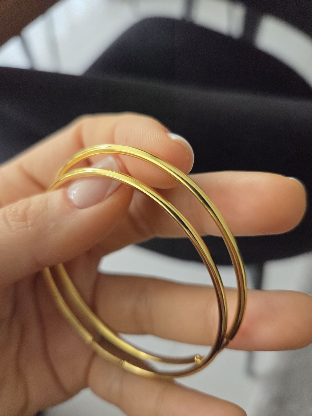 Orecchini pendenti & Orecchini a lobo: Stahlohrringe 60mm und 70mm – Nuovo (secondo la descrizione) da Bülach venduto da Recherchieren 5