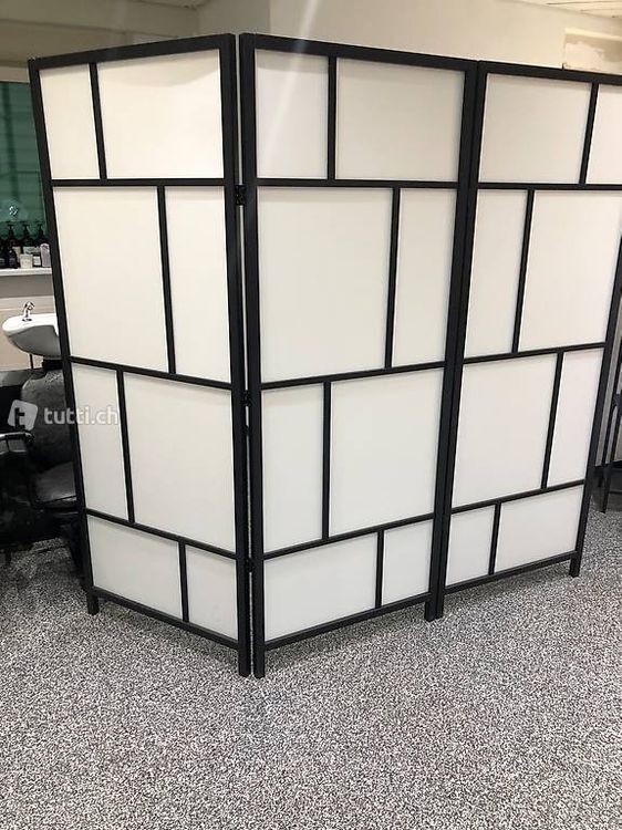 IKEA Raumteiler, weiß/schwarz, 216x185 cm Kaufen auf Ricardo