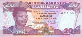 Swasiland 20 Lilangeni 1998 P-25c UNC