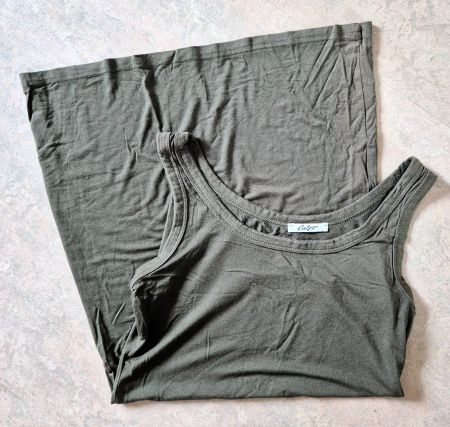 TOP LONGTOP OLIV S 36 CALYX SHIRT , TOP MIT ROCK JUPE HOSE