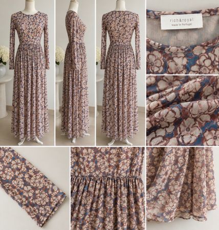Rich & Royal Maxi Kleid , Gr. S. Figurbetont, Stretch