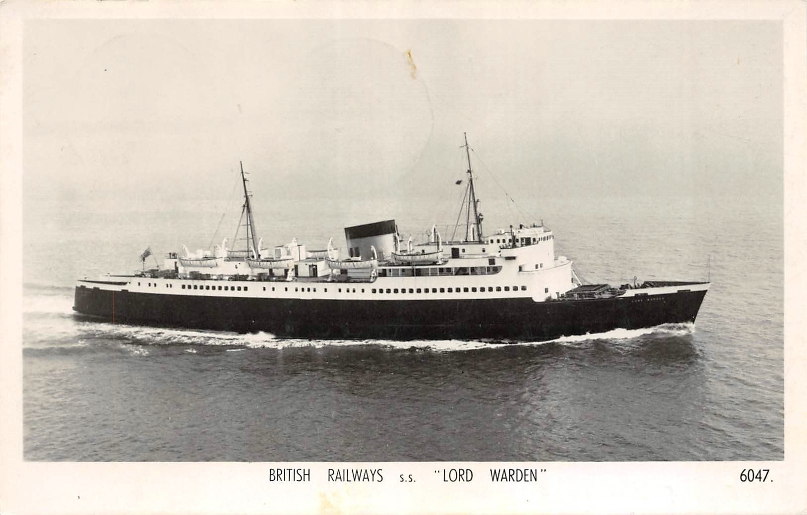Cartoline postali: British Railways, Dampfschiff Lord Warden – Usato da Ottikon b.Kemptth. venduto da Neptun1974