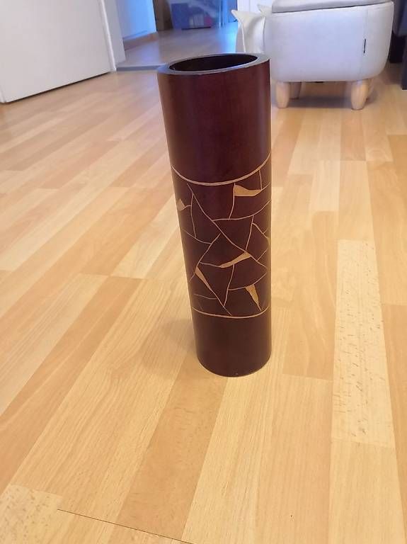 Vasen & Gefässe: Schöne grosse Holzvase aus Thailand – Gebraucht aus Rothenburg von RaSab 2