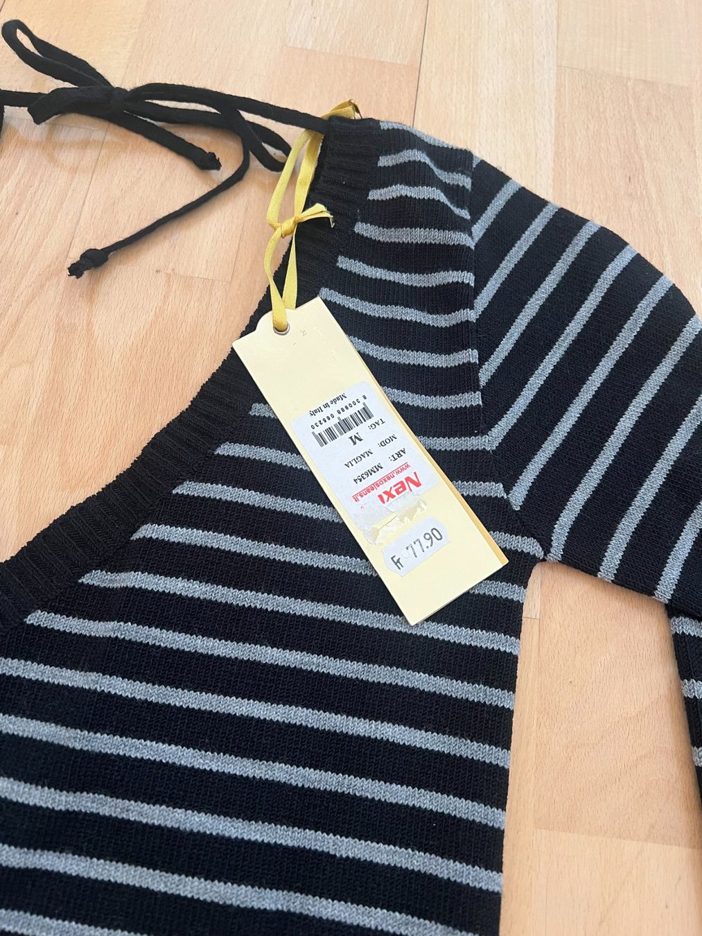 Maglioni & Felpe: NEXOS Strickpullover, 50% Wolle, Gr. M, Schwarz/Grau, NEU – Nuovo e nell'imballaggio originale da Worb venduto da farben20zauber 1