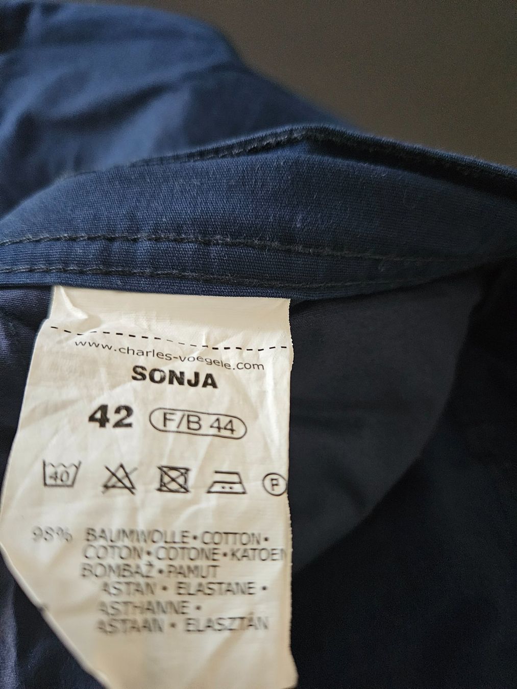 Hosen: Hose SONJA dunkelblau Grösse 42 – Gebraucht aus Weinfelden von heibo02 2