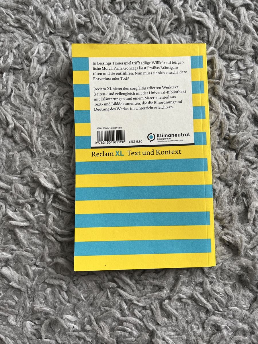 Livres: Emilia Galotti, G. E. Lessing – D'occasion à Kaltenbach par happysunshineee 1