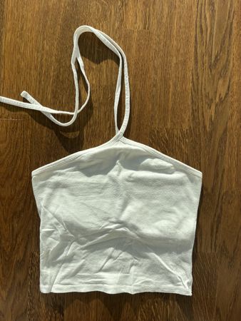 Weisses Halterneck Top - Grösse S - Hollister