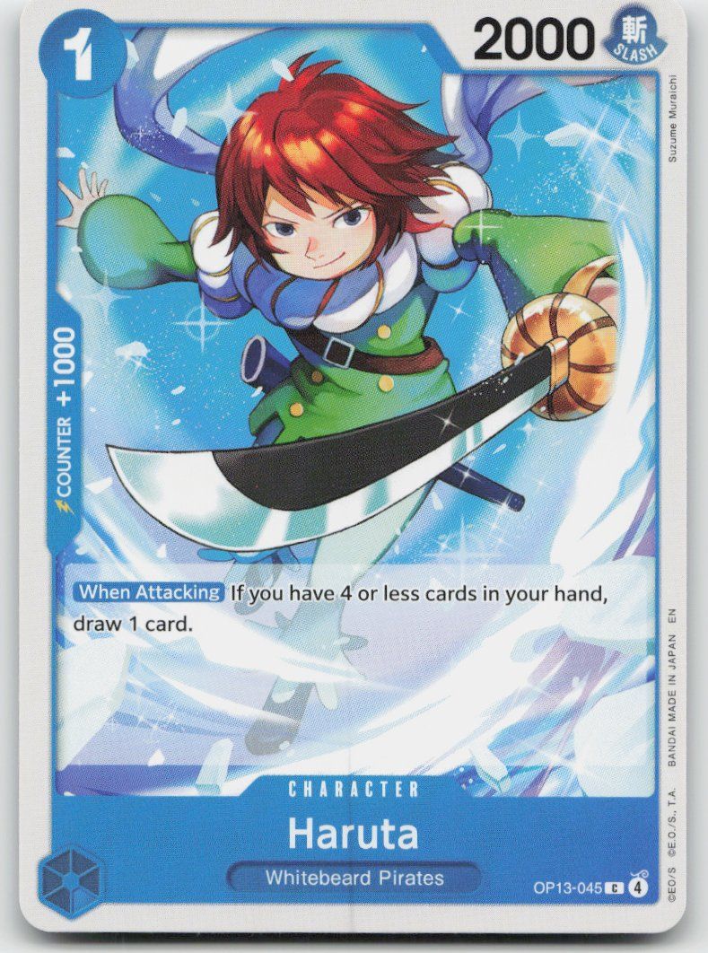 Bandai Carte collezionabili: One Piece Haruta OP13-045 C – Usato da Lugano venduto da VlaseCard