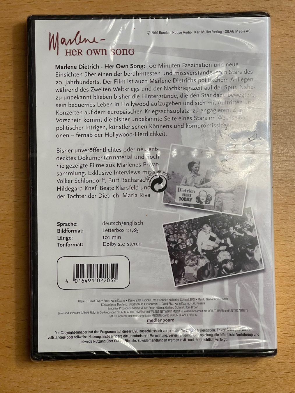 Tutti i DVDs: Marlene - Her own Song – Nuovo e nell'imballaggio originale da Rüti ZH venduto da alumedien 1