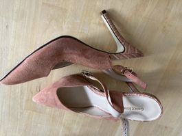 Pumps rosa mit Riemen Grösse 38 guter Zustand