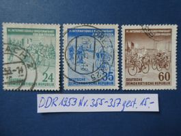 DDR 1953 Nr. 355-357 gestempelt